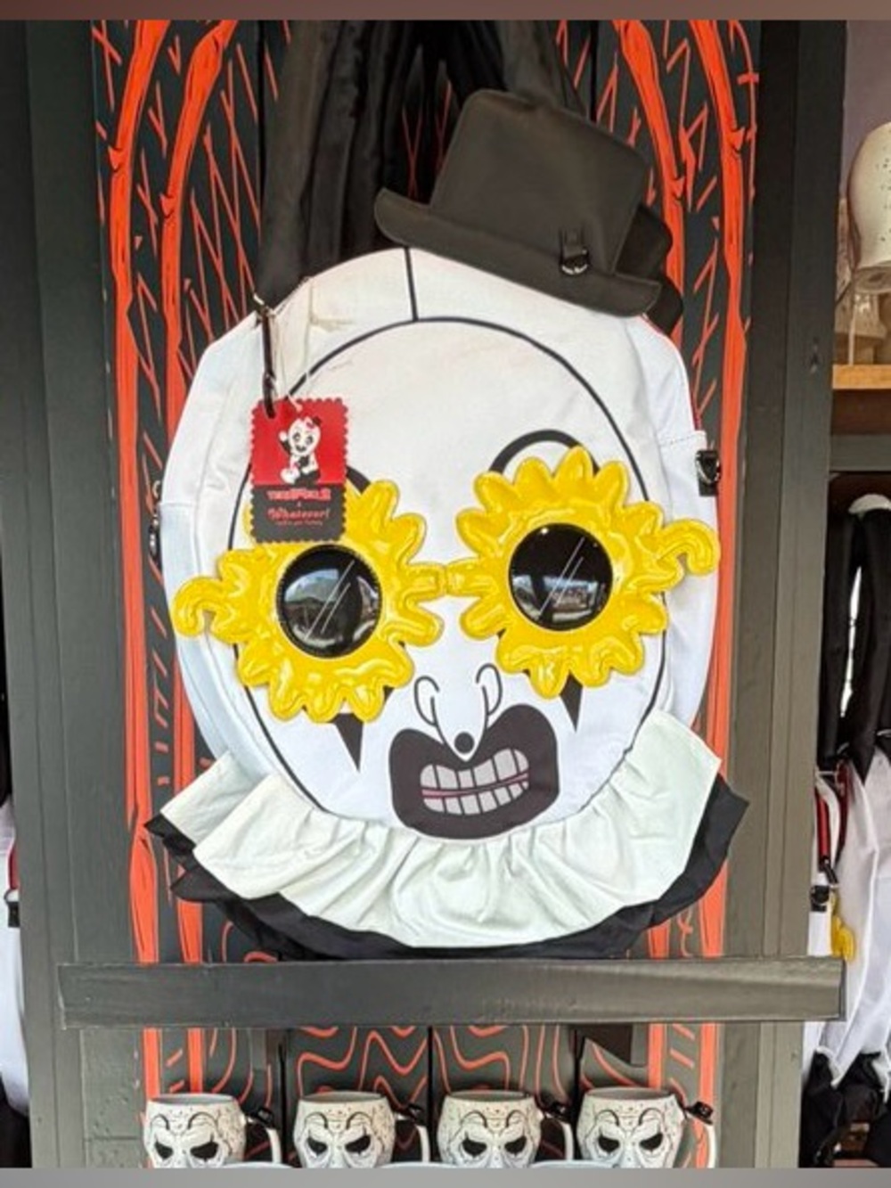 Art the Clown Oversized Head Nylon Tote Bag